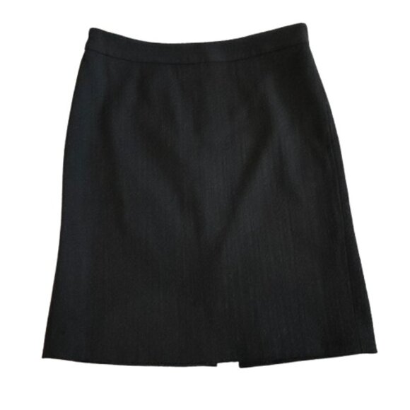 DKNY Women's Small Black Midi Straight/Pencil Wool Blend Fully Lined Skirt - Picture 3 of 16